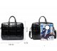 Men's PU Leather One Shoulder Handbag Business Briefcase