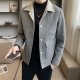 Youth fashion all-match lapel coat woolen coat