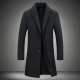 Mid-length Coat Men's Slim Handsome Woolen Coat